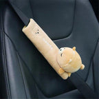Kids Car Seat Shoulder Pad Plush Cotton & Velcro