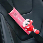 Kids Car Seat Shoulder Pad Plush Cotton & Velcro