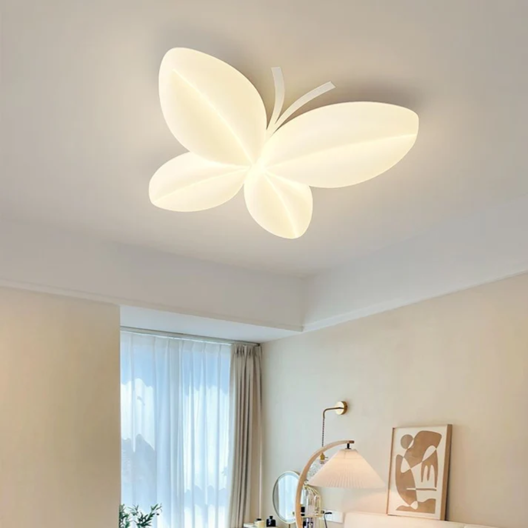 Kids Ceiling Lamp Butterfly Dimmable Three-Color LED