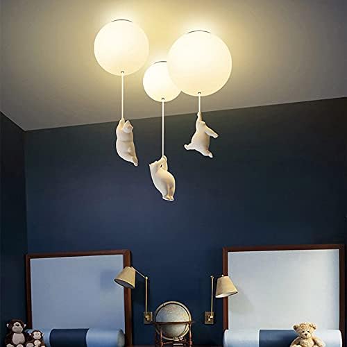 Kids Ceiling Light Balloon Bear Soft Diffused
