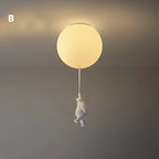 Kids Ceiling Light Balloon Bear Soft Diffused
