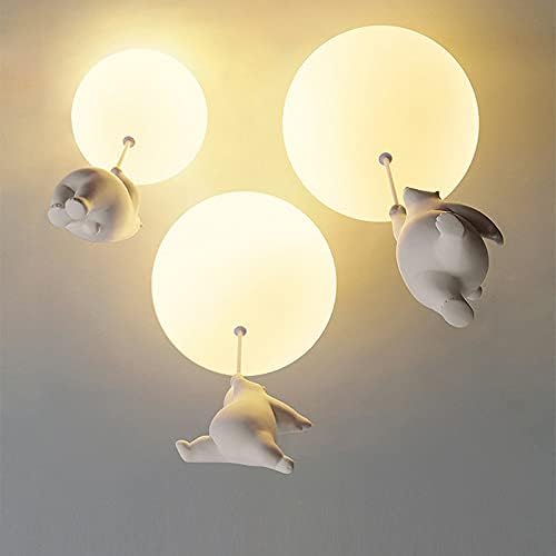 Kids Ceiling Light Balloon Bear Soft Diffused