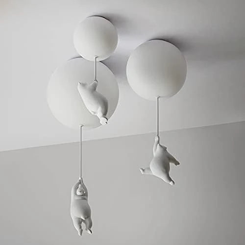Kids Ceiling Light Balloon Bear Soft Diffused