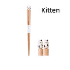 Kids Chopsticks Handmade Wooden Ergonomic Animal Sculptures