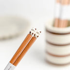 Kids Chopsticks Handmade Wooden Ergonomic Animal Sculptures