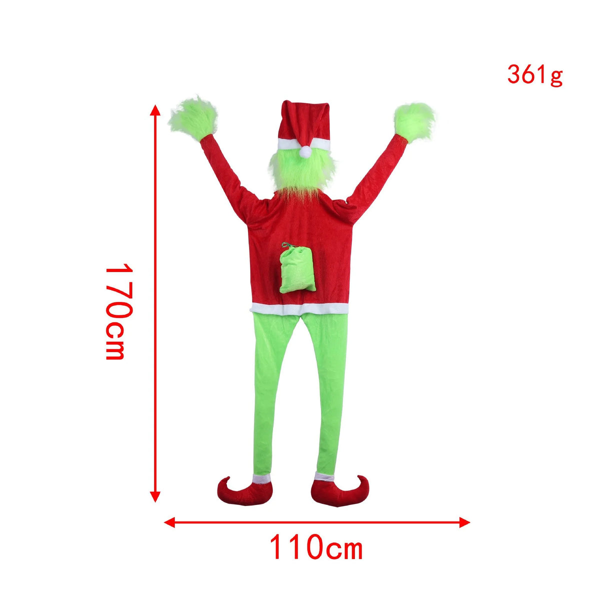 Kids Christmas Stocking Plush Character Face Child-Safe Fabric