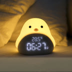 Kids Clock Cartoon Bird Night Light & Gentle Alarm