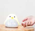 Kids Clock Cartoon Bird Night Light & Gentle Alarm