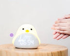Kids Clock Cartoon Bird Night Light & Gentle Alarm