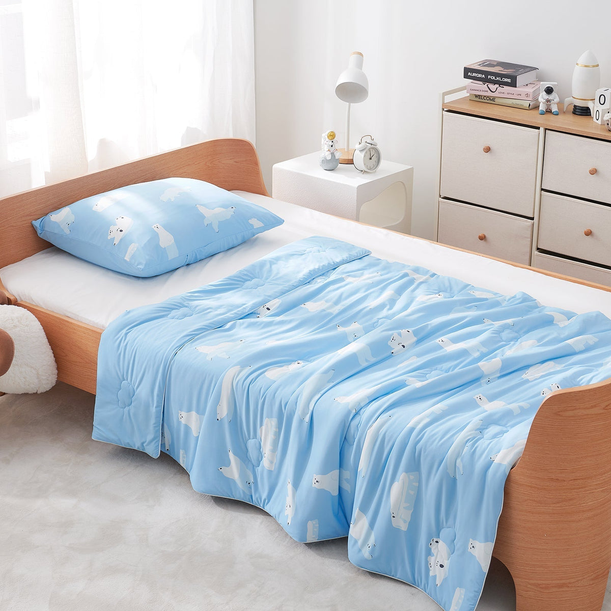 Kids Comforter Cooling Breathable Machine Washable 50 x 70
