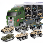 Kids Construction Playset Battery-Powered Sounds & Multi-Vehicle