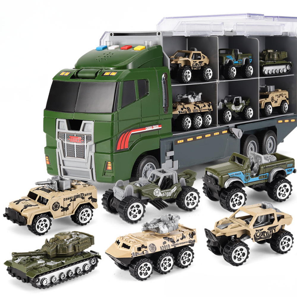 Kids Construction Playset Battery-Powered Sounds & Multi-Vehicle