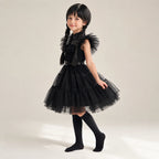 Kids Costume Gothic Schoolgirl Layered Tulle Wig & Accessories