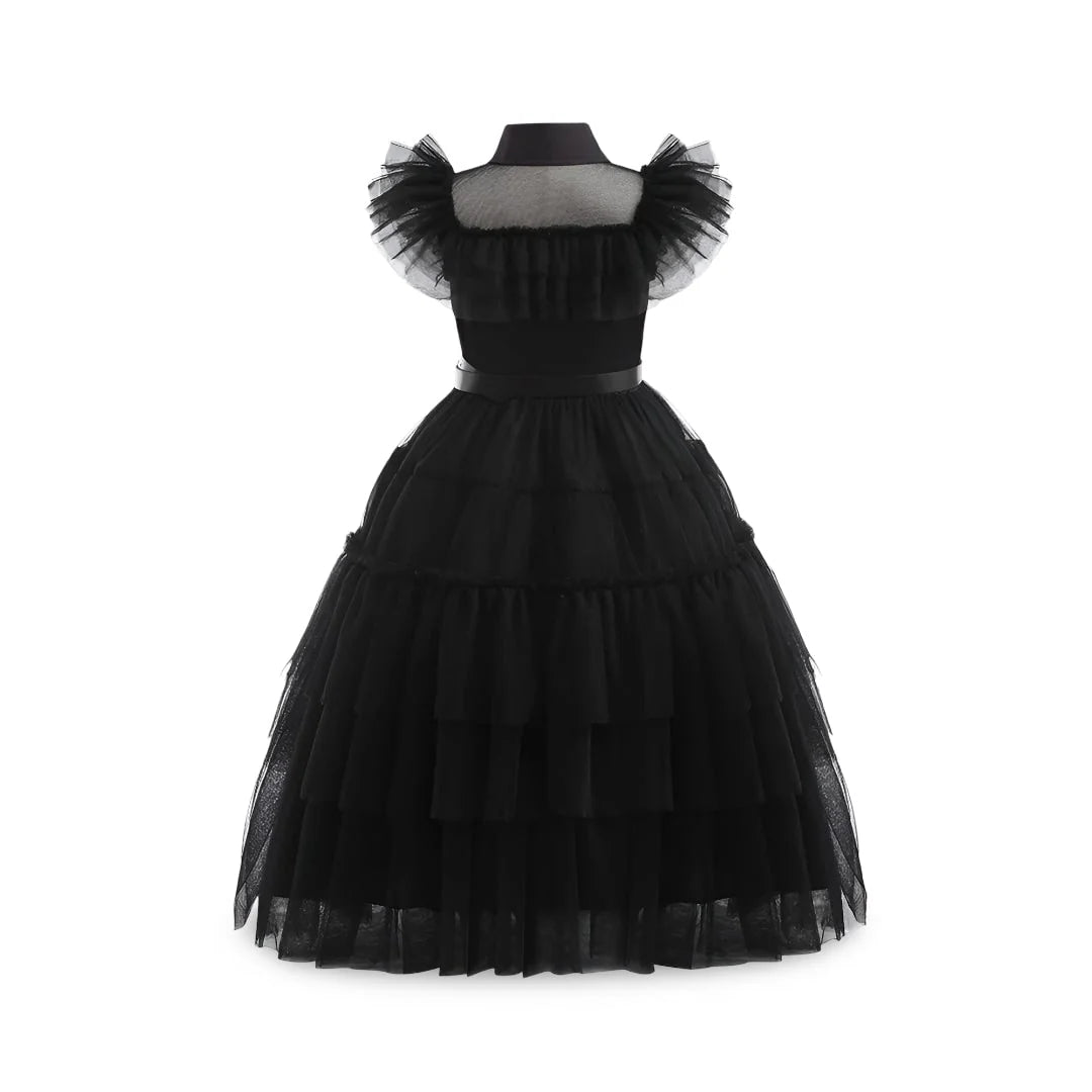 Kids Costume Gothic Schoolgirl Layered Tulle Wig & Accessories