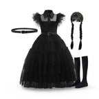 Kids Costume Gothic Schoolgirl Layered Tulle Wig & Accessories