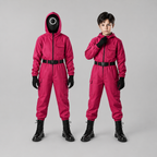 Kids Costume Jumpsuit Hooded All In One Set