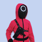 Kids Costume Jumpsuit Hooded All In One Set