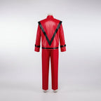 Kids Costume Two-Piece Red Faux Leather Jacket & Pants