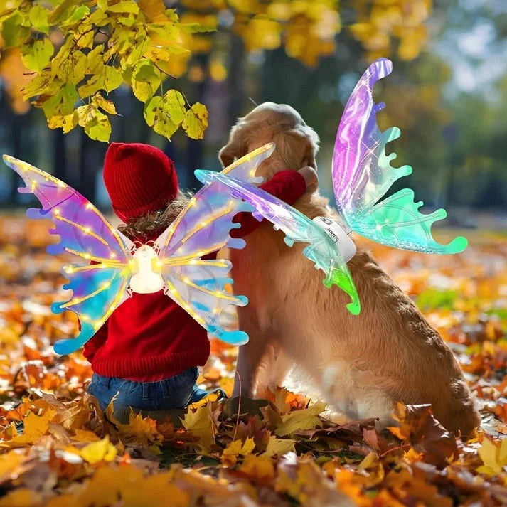 Kids Costume Wings Motorized Flapping LED Lights & Sound