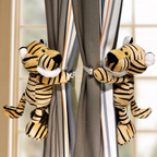 Kids Curtain Tiebacks Plush Animal Set of 2