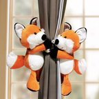 Kids Curtain Tiebacks Plush Animal Set of 2