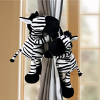 Kids Curtain Tiebacks Plush Animal Set of 2
