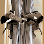 Kids Curtain Tiebacks Plush Animal Set of 2