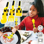 Kids Cutlery Set Bulldozer Design Food-Safe & BPA-Free