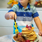 Kids Cutlery Set Bulldozer Design Food-Safe & BPA-Free