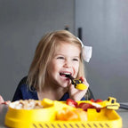 Kids Cutlery Set Bulldozer Design Food-Safe & BPA-Free