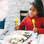 Kids Cutlery Set Bulldozer Design Food-Safe & BPA-Free