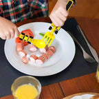 Kids Cutlery Set Bulldozer Design Food-Safe & BPA-Free