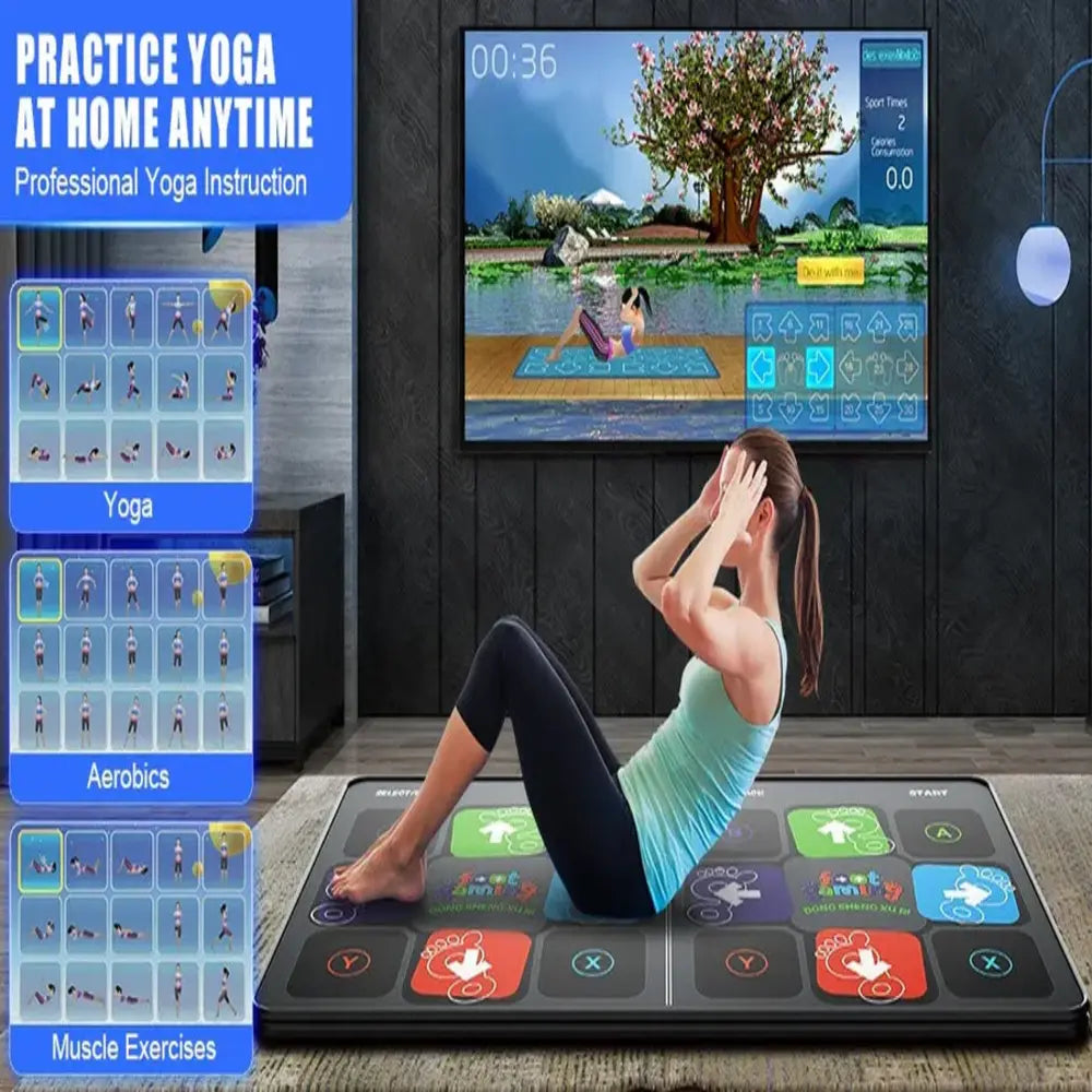 Kids Dance Mat Interactive Motion-Sensing Dual-Player