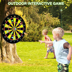 Kids Dartboard Double-Sided 74 cm Velcro Set