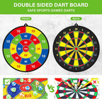 Kids Dartboard Double-Sided 74 cm Velcro Set
