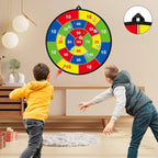 Kids Dartboard Double-Sided Soft Velcro Balls