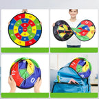 Kids Dartboard Double-Sided Soft Velcro Balls