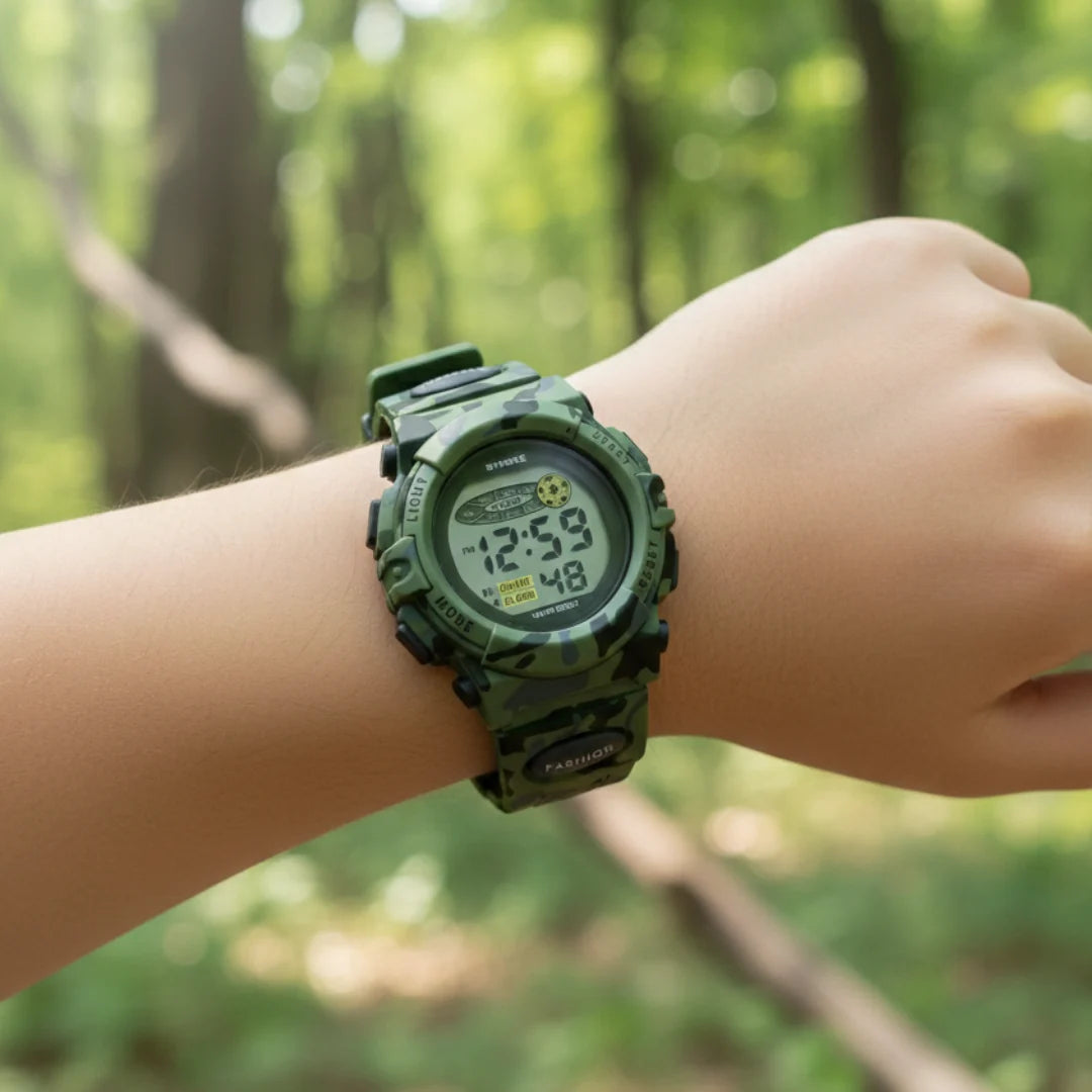 Kids Digital Watch Water-Resistant & Shock-Resistant Backlight