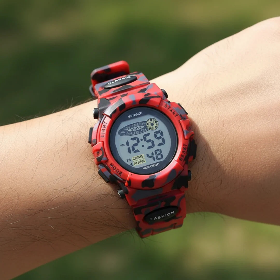 Kids Digital Watch Water-Resistant & Shock-Resistant Backlight