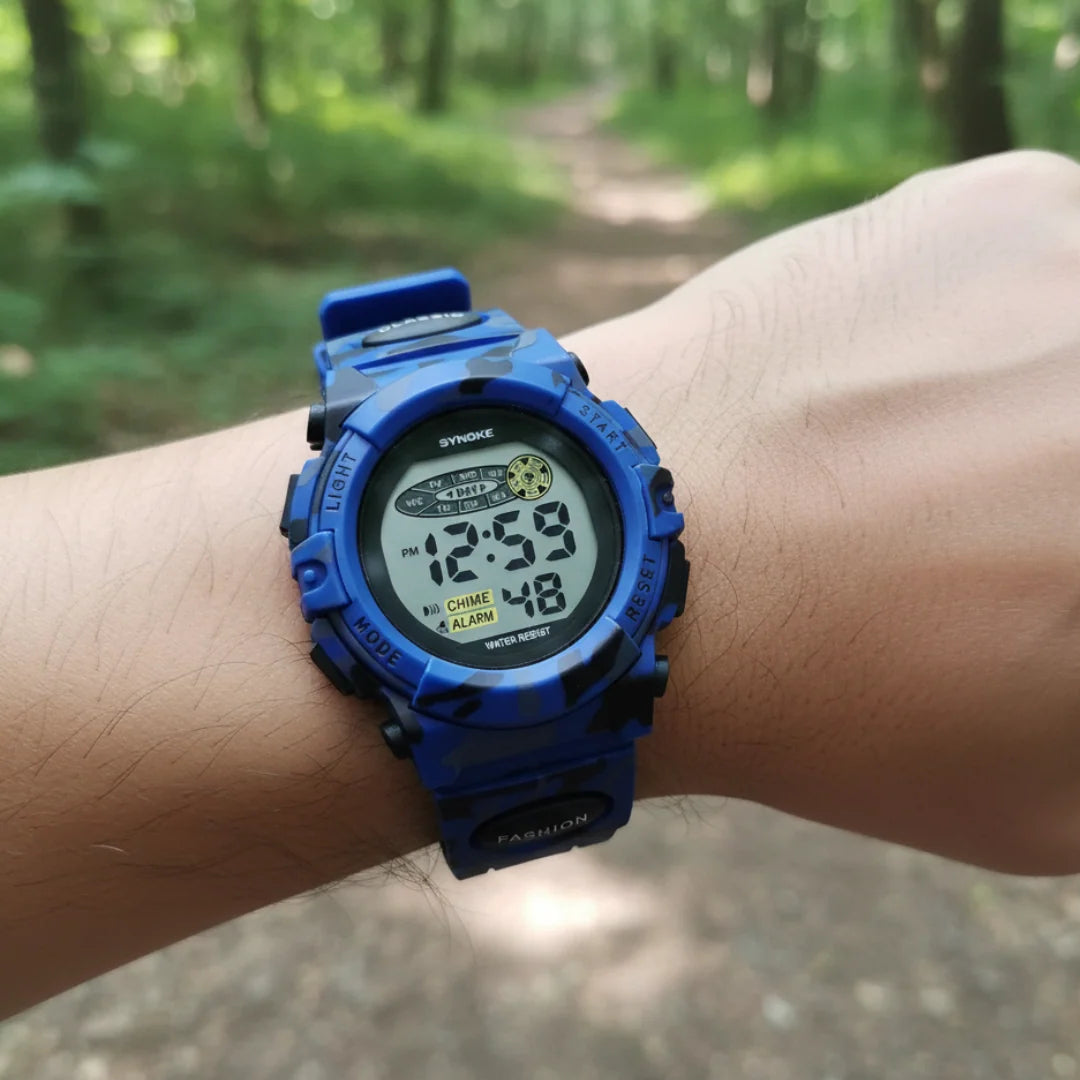 Kids Digital Watch Water-Resistant & Shock-Resistant Backlight