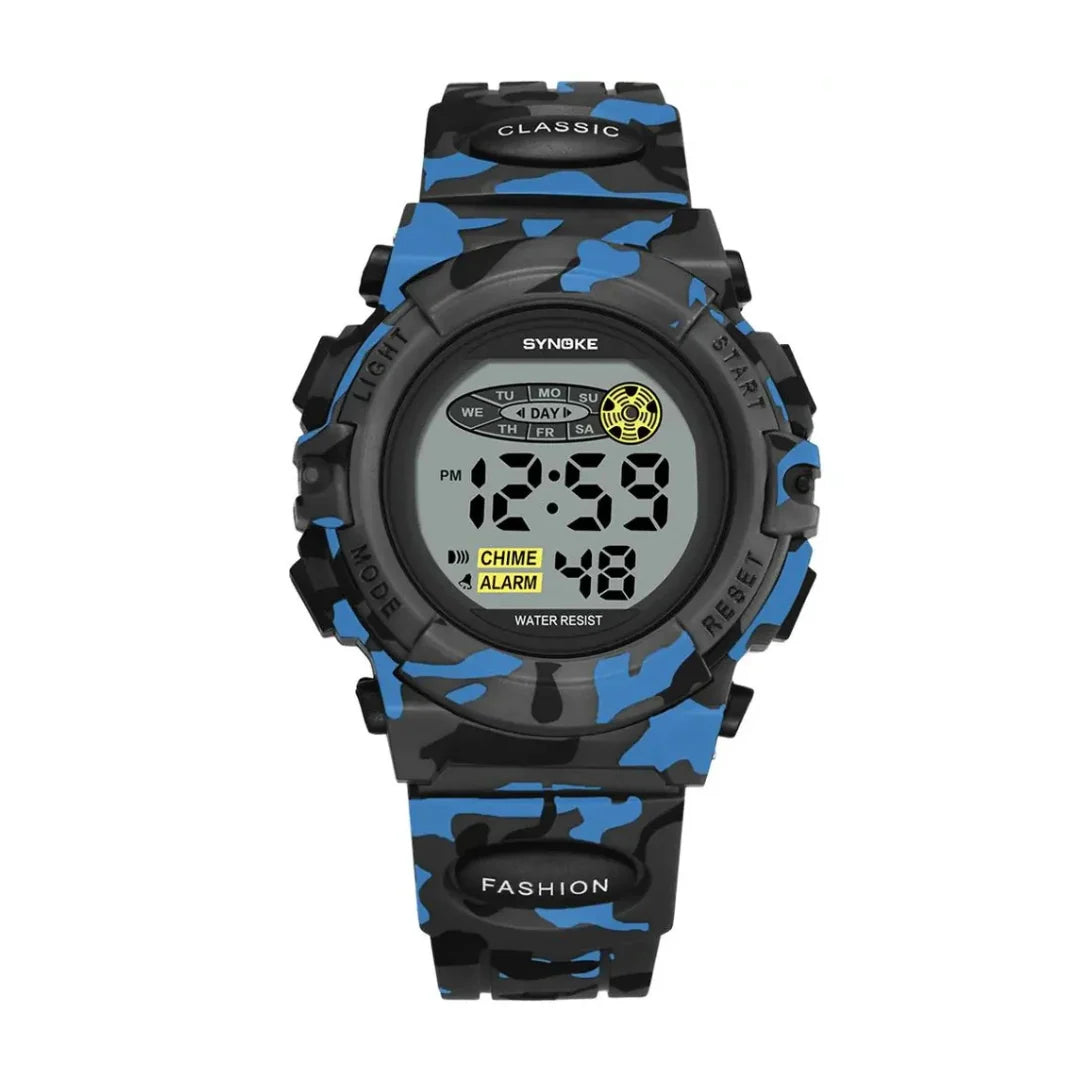 Kids Digital Watch Water-Resistant & Shock-Resistant Backlight