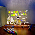 Kids Drawing Board Reusable LED Light Markers Included