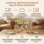 Kids Drawing Board USB Rechargeable LED Reusable
