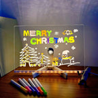 Kids Dry Erase Board LED Illuminated Acrylic USB-Powered