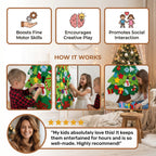 Kids Felt Christmas Tree Removable Ornaments Wall Hanging
