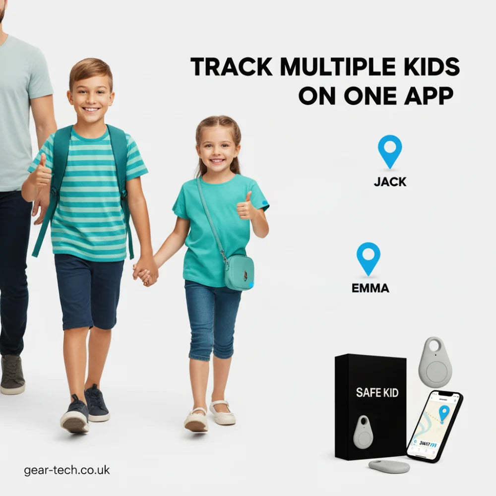 Kids GPS Tracker Real-Time SOS Waterproof