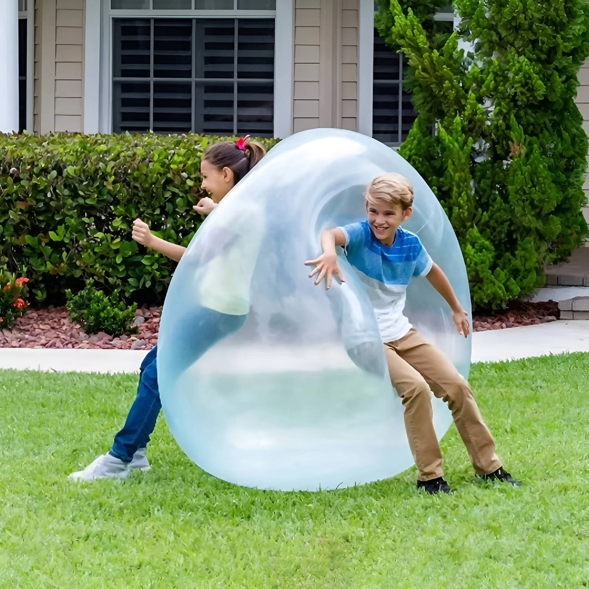 Kids Giant Ball Transparent Squishy Air & Water Fill
