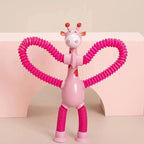 Kids Giraffe Toy Flexible Telescopic Suction Cup Non-Toxic