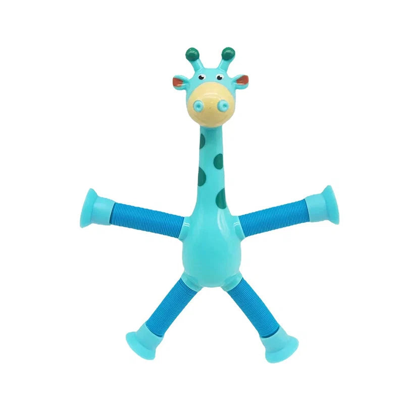 Kids Giraffe Toy Flexible Telescopic Suction Cup Non-Toxic