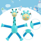 Kids Giraffe Toy Flexible Telescopic Suction Cup Non-Toxic